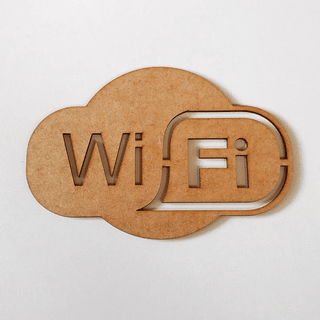 Letrero WIFI Madera
